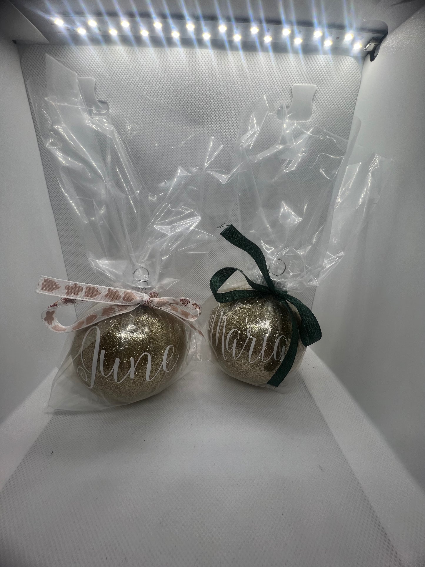 Initial and Name Ornament. Personalized Christmas Ornament