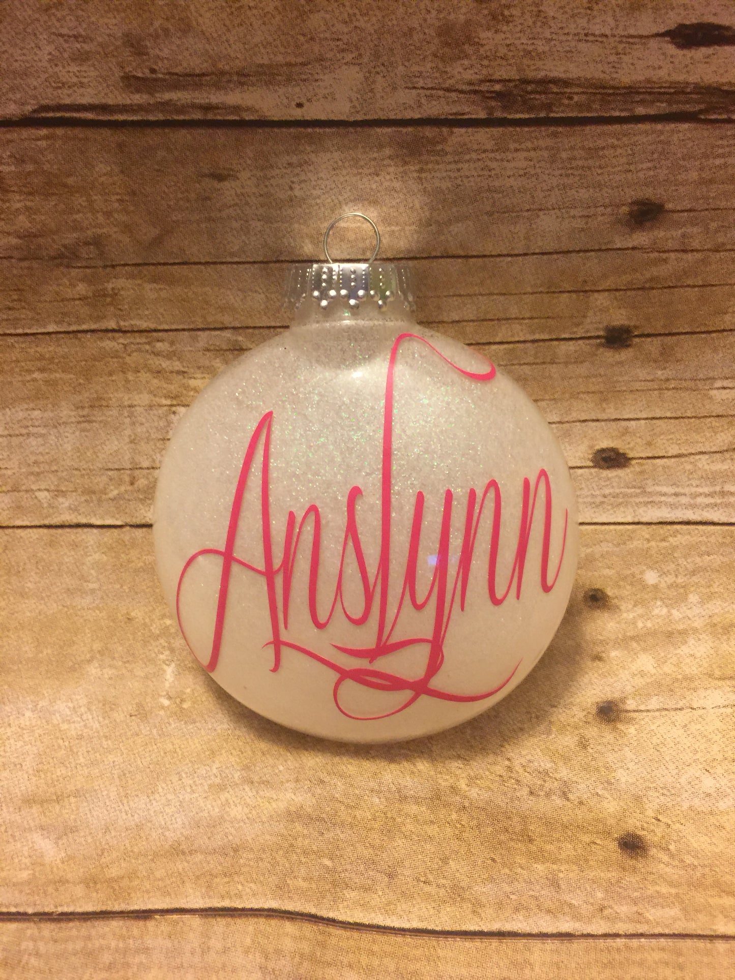 Personalized Script Ornament