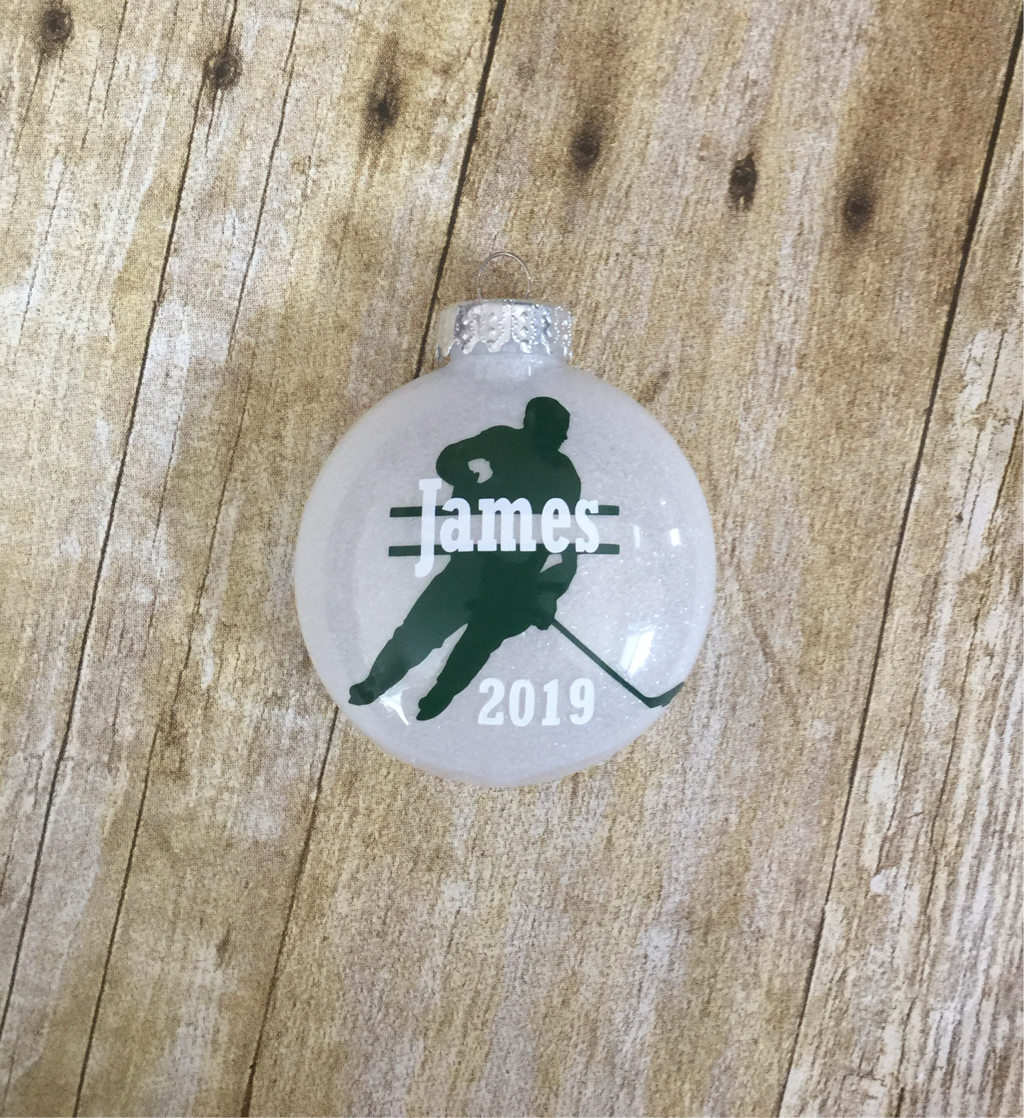 Personalized Hockey Ornament