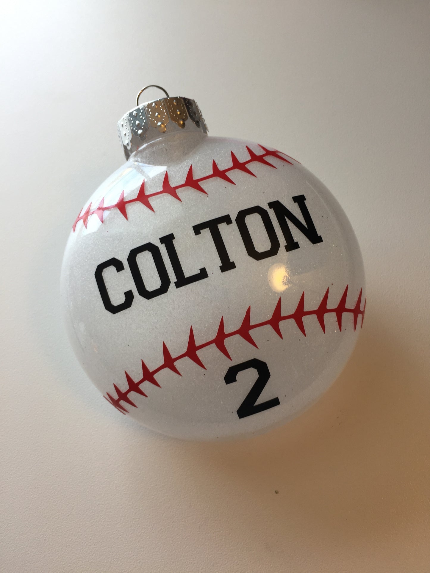 Personalized Baseball Ornament