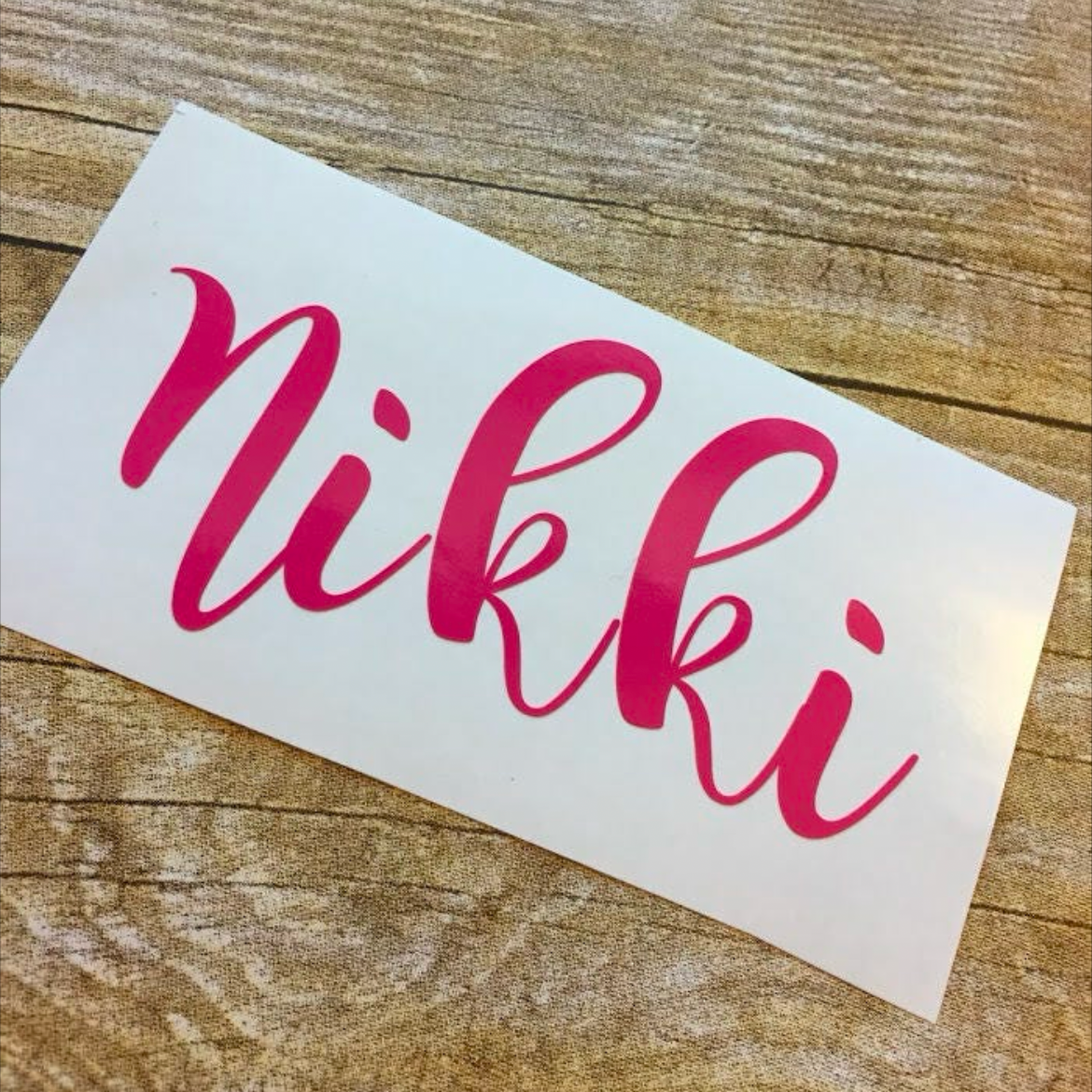 Name Decal. Custom Name Dec.