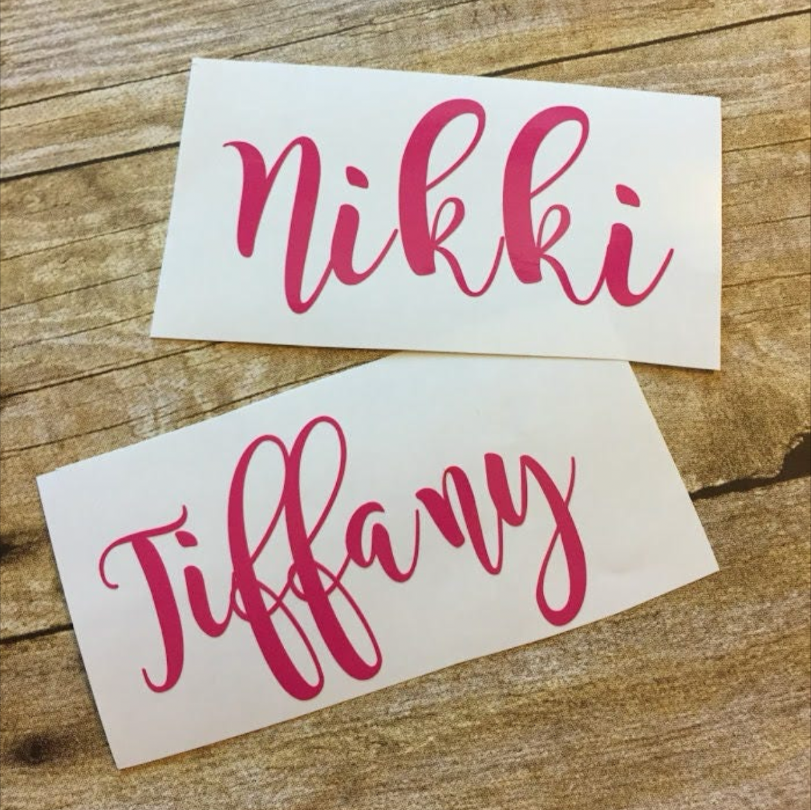 Name Decal. Custom Name Dec.